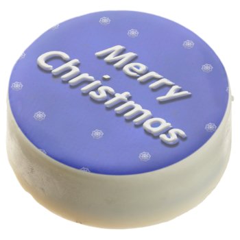 Merry Christmas Frosty 3d Chocolate Covered Oreo by PattiJAdkins at Zazzle