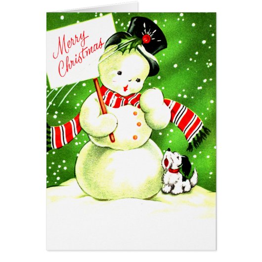Merry Christmas Frosty and Pal Cards (Front)