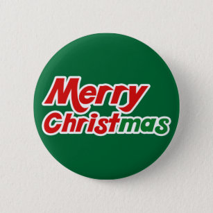 Merry Christmas Fun Flair Christian Buttons