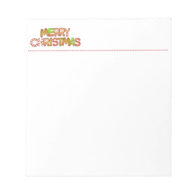 Merry Christmas Fun Text Words Notes (Front)