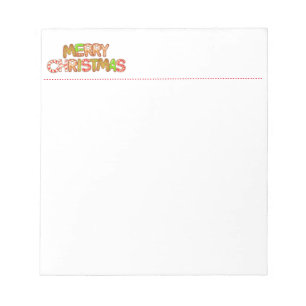 Merry Christmas Fun Text Words Post-it Notes