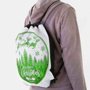 MERRY CHRISTMAS funny christmas Drawstring Bag