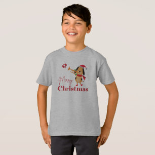 Merry Christmas funny dog   T-Shirt