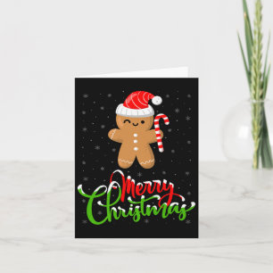 Merry Christmas Funny Gingerbread Cookie Baking Ch Card