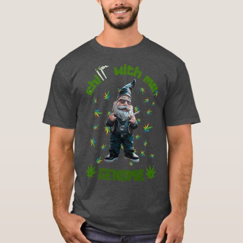 Merry Christmas Funny Gnomes stoner Gnome  T_Shirt