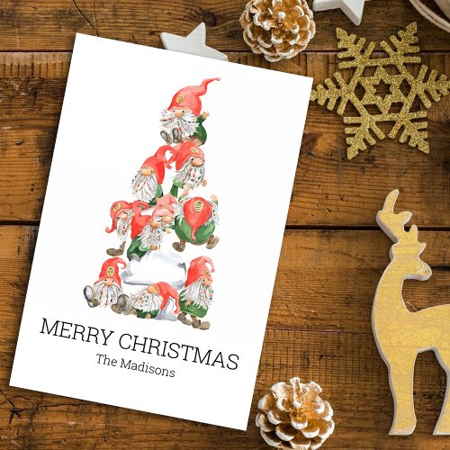 Merry Christmas Funny Gnomes Tree Holiday Tissue Paper