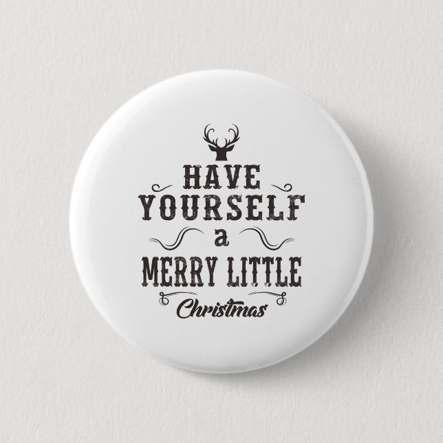 Merry Christmas Funny Matching Family Xmas Gift Te Button (Front)