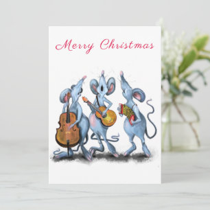 Merry Christmas - Funny Romantic Mouse Band - Fun