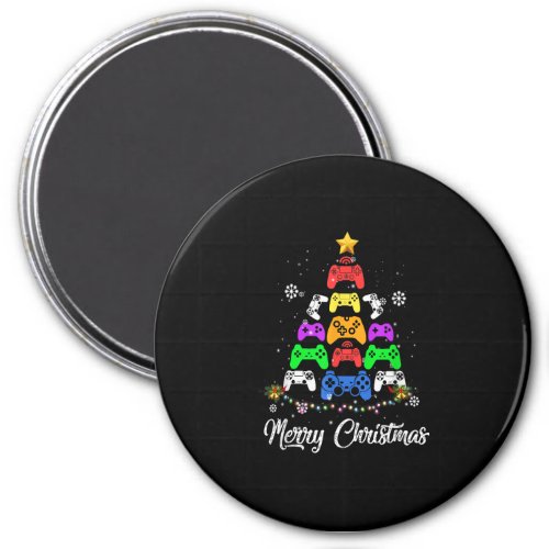 Merry Christmas Game Controller Tree Kid Adult Lig Magnet