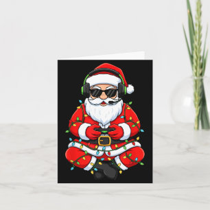 Merry Christmas Gamer Santa Funny Play Game Boys M Card