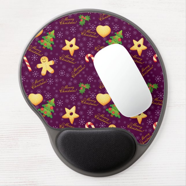 Merry Christmas Gel Mouse Pad (Left Side)