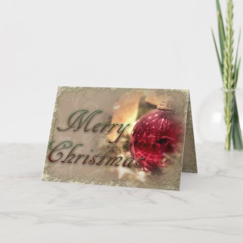 merry christmas generic corporate cards ornament