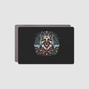 Merry Christmas German Shepherd Classic T-Shirt Car Magnet