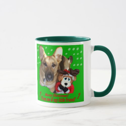 Merry Christmas German Shepherd Mug