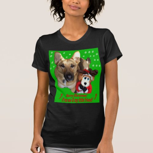 Merry Christmas German Shepherd T_Shirt