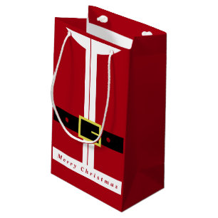 Merry Christmas Gift Bags Santa Claus Funny Design