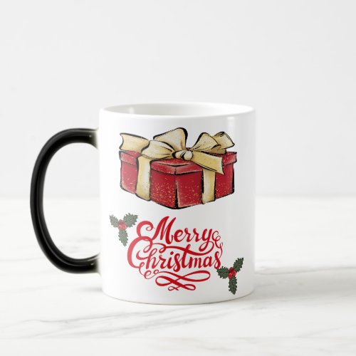 Merry christmas _ gift box magic mug
