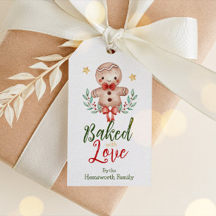 Merry Christmas Gift Tag, Christmas Wreath Tag