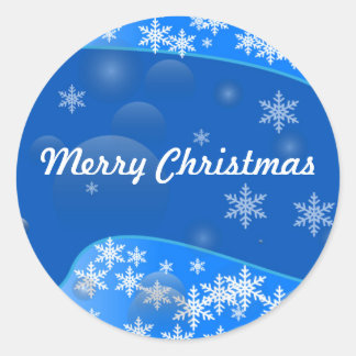 Merry Christmas Gift Tag Sticker Editable