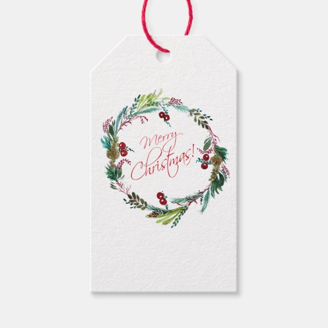 Merry Christmas Gift Tags (Front)