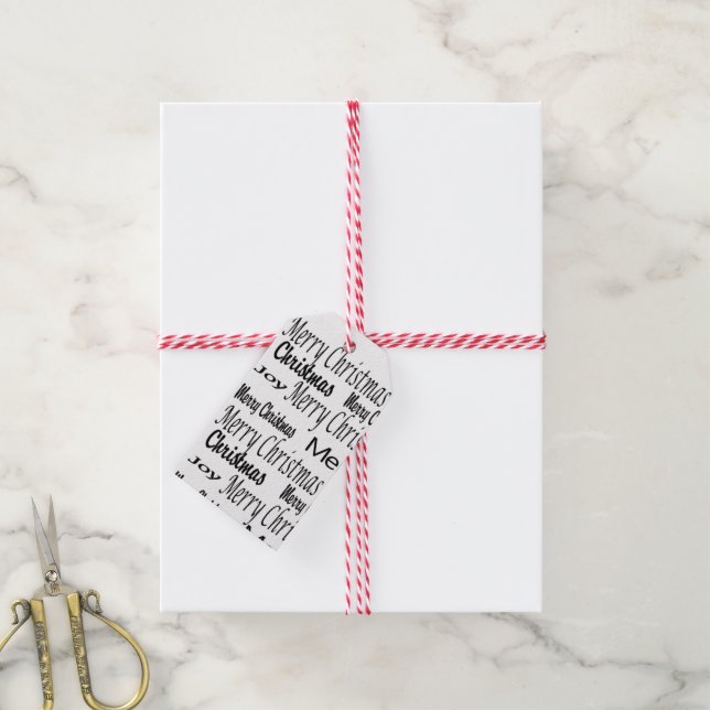 Merry Christmas Gift Tags (With Twine)