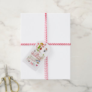 Merry Christmas Gift Tags Calendar 2021