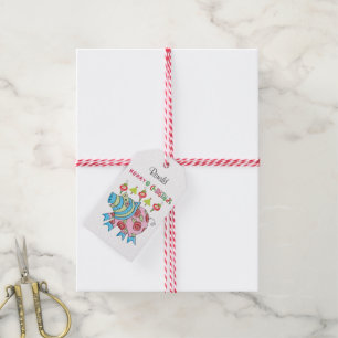 Merry Christmas Gift Tags Pig