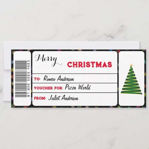 Merry Christmas Gift Voucher