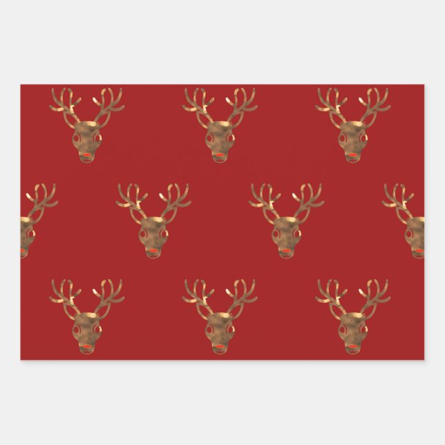 Merry Christmas gift wrapping paper! Wrapping Pape Paper Sheets (Front)