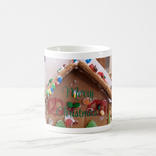 Merry Christmas Ginger Bread House Mug (Center)