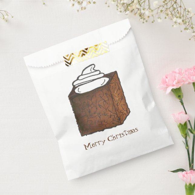 Merry Christmas Gingerbread Cake Sugar and Spice Favor Bag (Sealed)