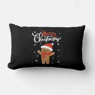 Merry christmas gingerbread | christmas cookie lumbar pillow