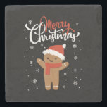 Merry christmas gingerbread | christmas cookie stone coaster<br><div class="desc">Humor Gift For Cook, Chef - A person Who cooks things you can't, for cooking lover, Food lovers - The one who turns food into happiness. This humorous saying will get laughs from other chefs, cooking school students or kitchen coworkers. This is the best gift idea for chefs or butchers,...</div>