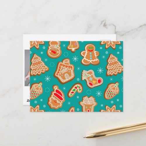 Merry Christmas  Gingerbread Cookies Postcard