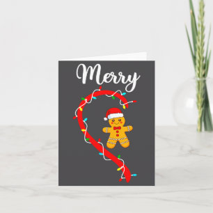 Merry Christmas Gingerbread Couple Xmas Pajamas Ma Card