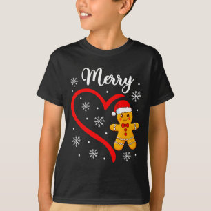 Merry Christmas Gingerbread Family Couples Xmas Pa T-Shirt