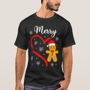 Merry Christmas Gingerbread Family Couples Xmas Pa T-Shirt