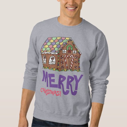 Merry Christmas Gingerbread House Ugly Sweater