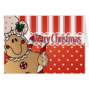 Merry Christmas Gingerbread Man Cards