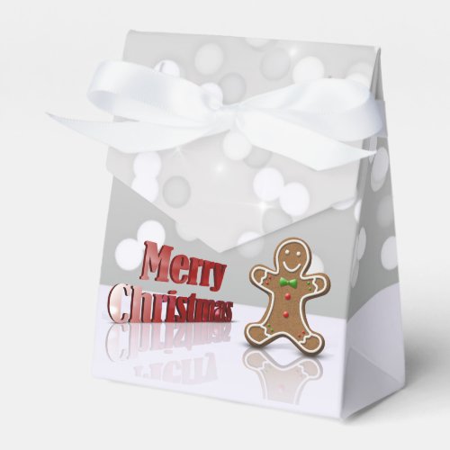 Merry Christmas Gingerbread Man Favor Boxes