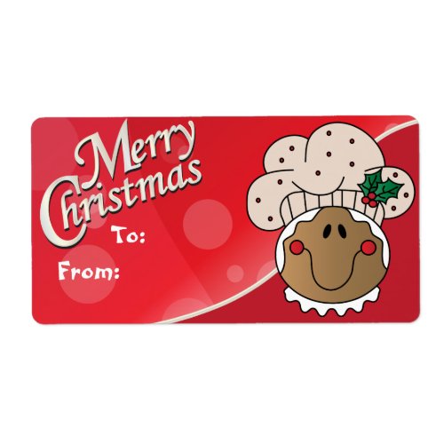 Merry Christmas Gingerbread Man Gift Tags