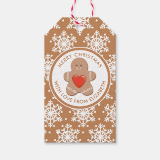 Merry Christmas | Gingerbread Man Gift Tags