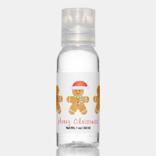 Merry Christmas Gingerbread Men Hand Sanitizer