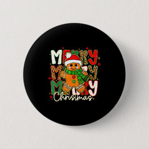 Merry Christmas Gingerbread Xmas Coquette Tis The Button