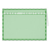 Merry Christmas Gingham (Front Horizontal)