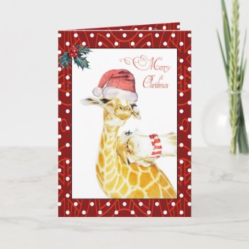 Merry Christmas Giraffes Humor Card by SueshineStudio at Zazzle