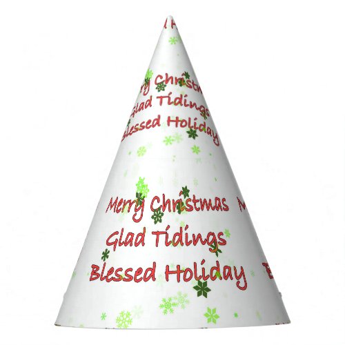 Merry Christmas Glad Tidings Party Hat