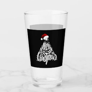 Merry Christmas Glass