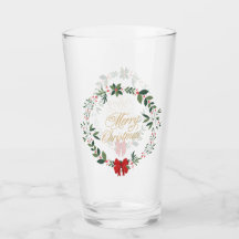 Merry Christmas glass