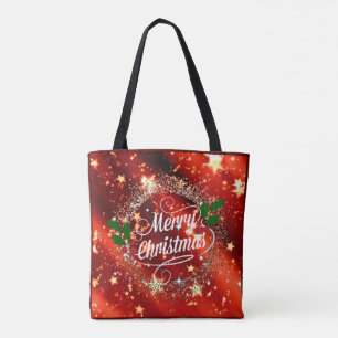 Merry Christmas, glisten and sparkle Tote Bag